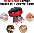 12-Speed Electric Cupping Therapy Machine Vacuum Massager Set, Red