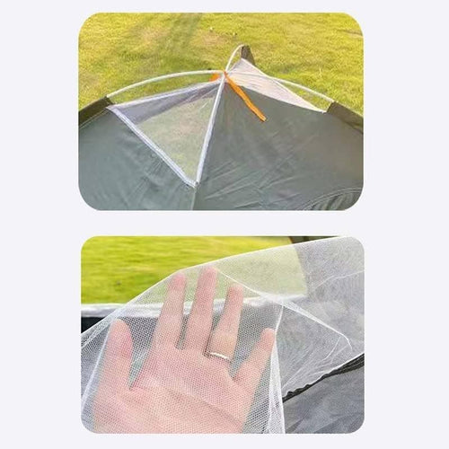 1-Person Camping Tent Automatic Pop Up Beach Tent Waterproof Wind Shelter Easy Setup, Blue, 200x100x110cm