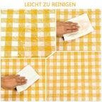 1 Waterproof Picnic Mat with Carrying Handle, Foldable for Camping Beach Park, Yellow, 150x200cm