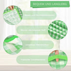 Waterproof Picnic Mat Foldable with Carrying Handle for Camping Beach Park Outdoor Activities, 200x200cm, Green