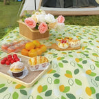 Waterproof Picnic Mat 200x200cm, Foldable with Carrying Handle, Durable for Camping Beach Park Outdoor Activities, Dark Green