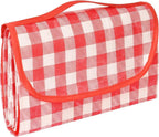 Waterproof Picnic Mat Foldable with Carrying Handle for Camping Beach Park Outdoor, Durable, 150x200cm, Pink