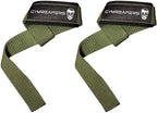 Lifting Wrist Straps for Weightlifting Bodybuilding, Compatible with Gymreapers, Dark Green