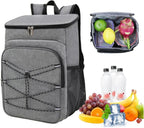 Large Capacity Insulated Backpack Cooler Bag Waterproof for Picnic Camping Lunch Grill, Dark Blue