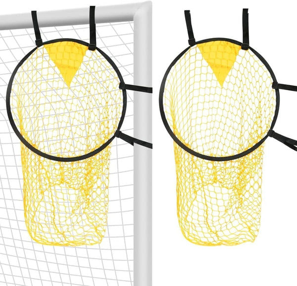 2-Pack Foldable Soccer Goal Net for Shooting Training - (6x4ft) Yellow