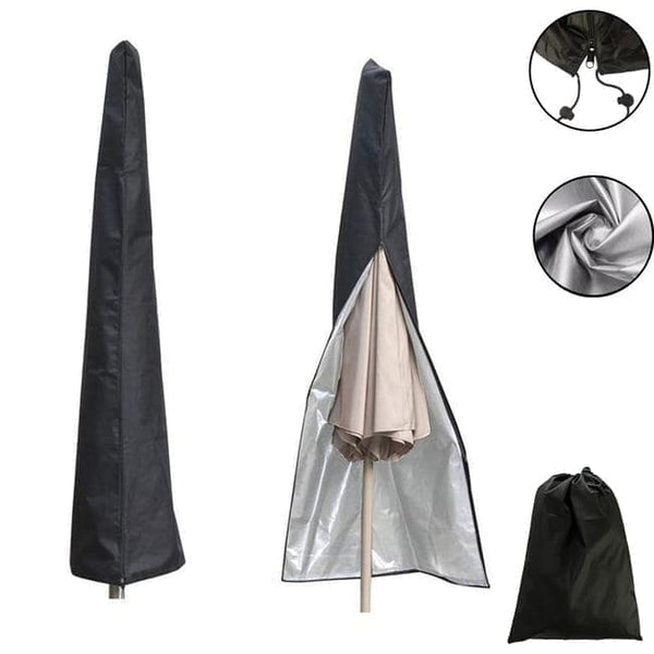 Waterproof Dustproof UV-Protected Parasol Cover, 240x57x57cm
