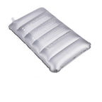 Inflatable Pillow, Lightweight Compact Camping Pillow for Outdoor Travel, Compatible with All Brands, 47x30cm, Gray