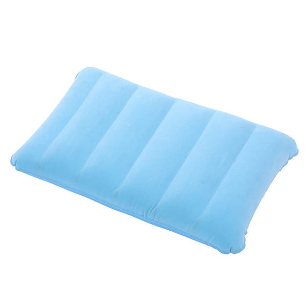 Lightweight Compact Inflatable Pillow for Camping Outdoor Travel and Activities, 47x30cm, Light Blue