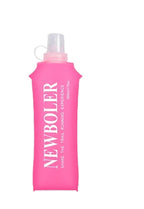 150ml 250ml 500ml Foldable Water Bottle BPA-Free Soft Bottle for Marathons Camping Hiking, 500ML, Dark Pink