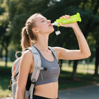 150ml 250ml 500ml Foldable Water Bottle BPA-Free Soft Bottle for Marathons Camping Hiking, 500ML, Dark Pink