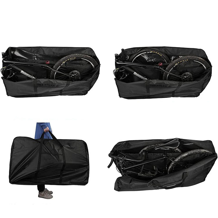 800D Oxford Cloth Bicycle Bag, Mountain Bike & Road Bike Storage Bag(14-16 fold version: 75*40*65CM / bag 28*14CM)