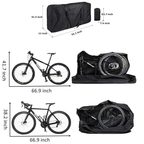 800D Oxford Cloth Bicycle Bag, Mountain Bike & Road Bike Storage Bag(20-inch folding version: 83*33*69cm / bag 37*21CM)