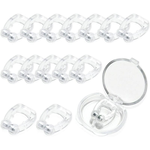 Magnetic Anti-Snoring Nasal Clips (15 pcs)
