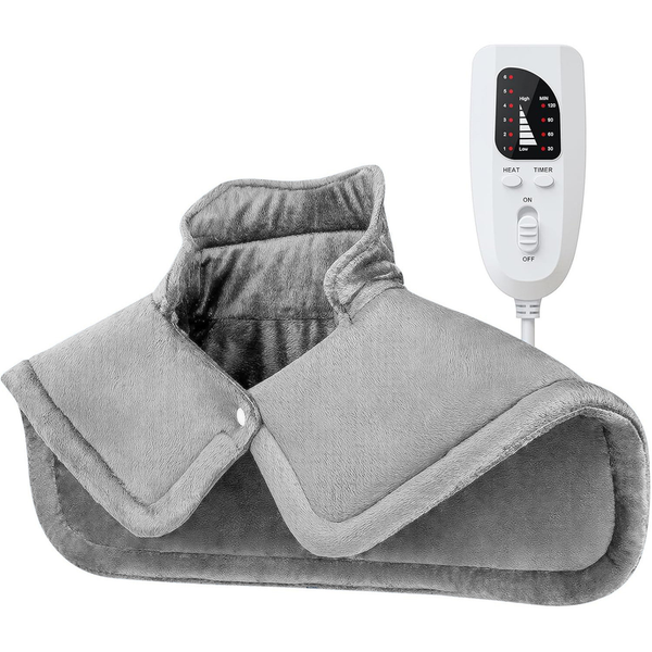 Weighted Heated Shoulder Wrap with 6 Heat Levels