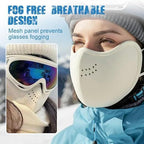 2-Pack Unisex Adjustable Breathable Warm Face Masks, Washable for Winter Use, Warm and Windproof, Extended Eye Coverage