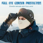 2-Pack Unisex Adjustable Breathable Warm Face Masks, Washable for Winter Use, Warm and Windproof, Extended Eye Coverage