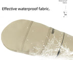 Waterproof Windproof Thermal Winter Gloves - Ski Gloves for Men & Women - Removable Wrist Support - Suitable for Snowboarding, Winter Sports, Cold Weather (Size M, Khaki)