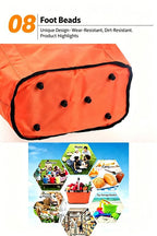 Foldable Picnic Basket Aluminum Frame Waterproof 600D Oxford Red