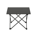 Folding Camping Table 40 cm, Roll-Up Aluminum Picnic BBQ Outdoor Table