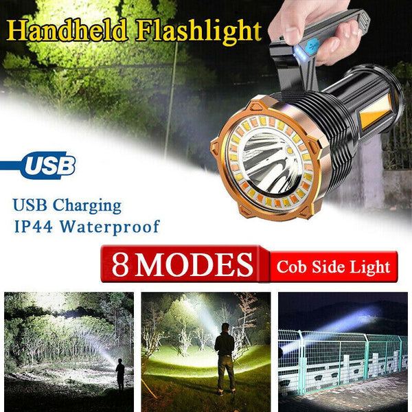 1200 Lumen USB Rechargeable LED Flashlight, Super Bright Hand Torch