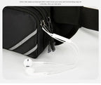 Water-Resistant Running Waist Pack with Bottle Holder, Adjustable Fitness Belt