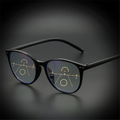 Progressive Multifocal Reading Glasses Blue Light Blocking Computer Glasses Black-Red Strength 2.5