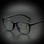 Progressive Multifocal Reading Glasses Blue Light Blocking Computer Glasses Black-Red Strength 2.5