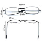 Foldable reading glasses,  compact  for men and women（Red 300）