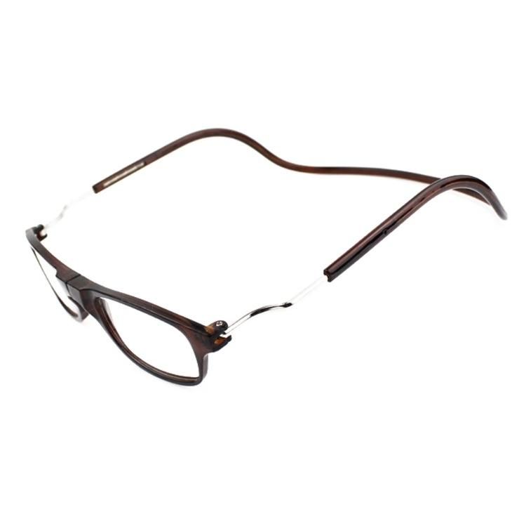 Smart Reading Glasses with Magnet Brown +2