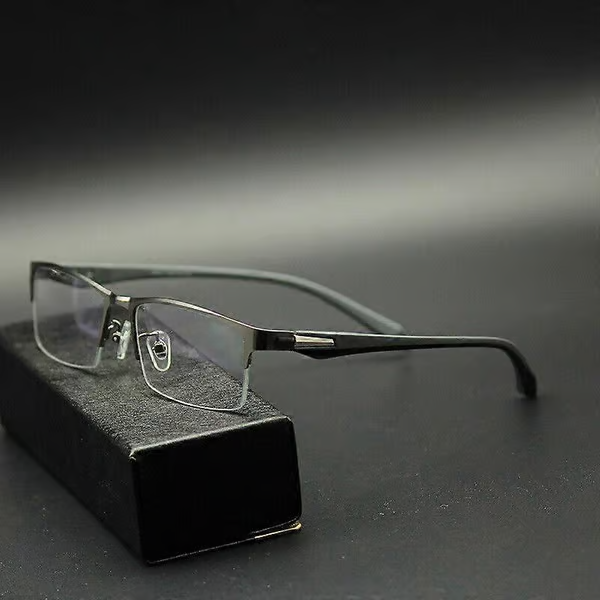 Photandromic Gunmetal Progressive Multifocal Reading Glasses Anti-Blue Magnifying Glass 3.50 pcsrength