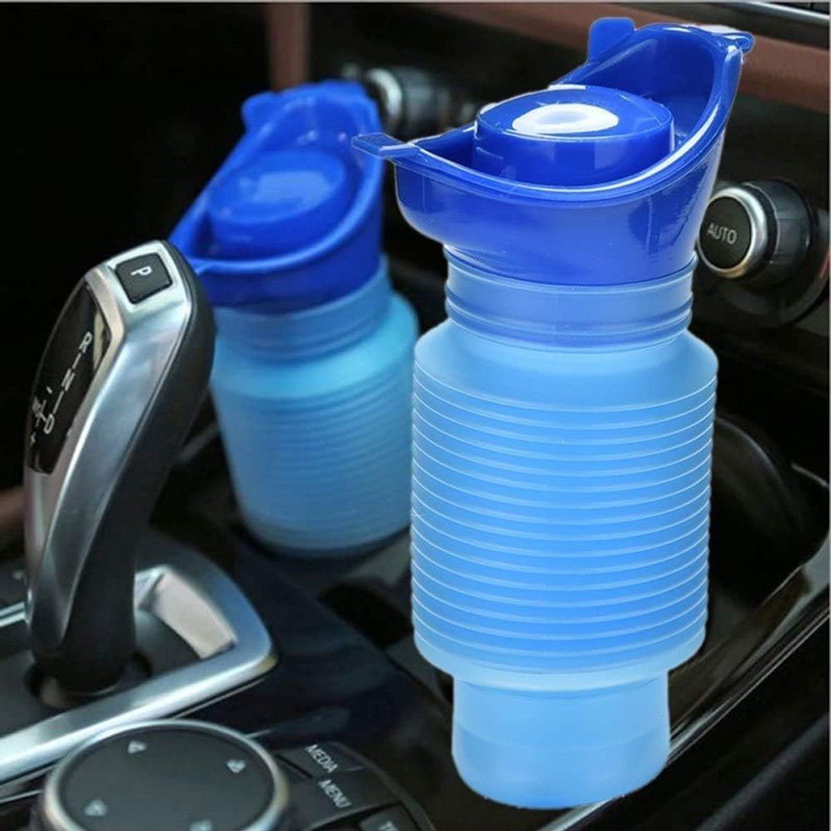 2 Pack Reusable Unisex Urinal Toilet Kit for Camping and Car, 750 ml