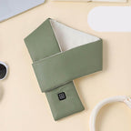 USB Heated Scarf Neck Wrap with 3 Temperature Settings Green, 10 x 80 cm