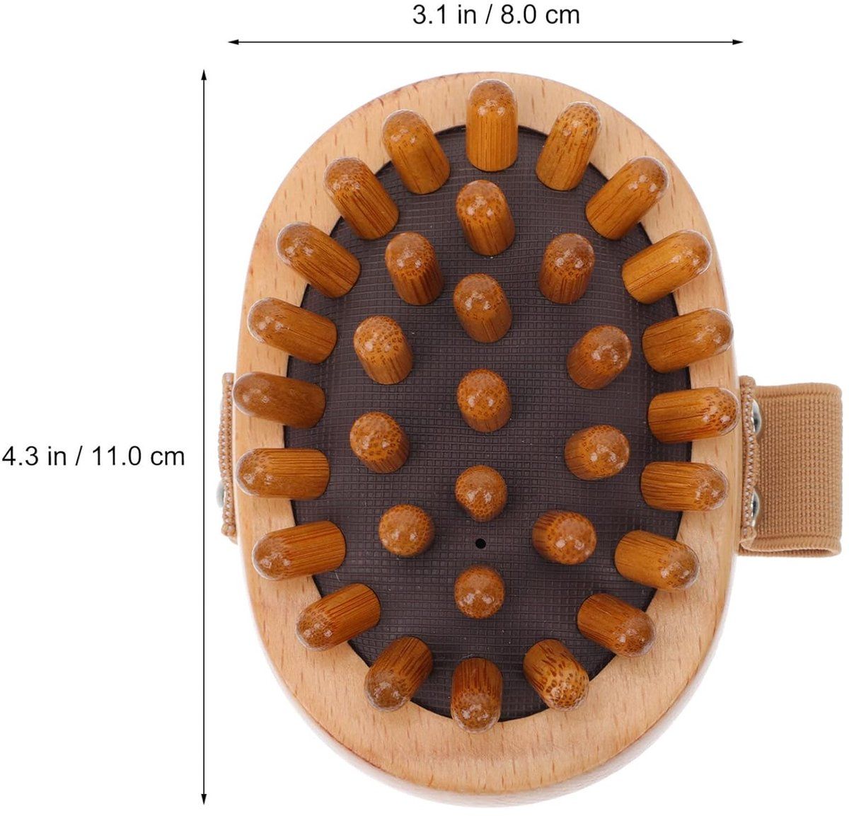 2 Piece Wooden Body Massage Rollers for Neck and Legs Cellulite Care