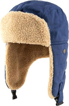 Winter Aviator Hat Thickened Cotton with Earmuffs Navy Blue, One Size