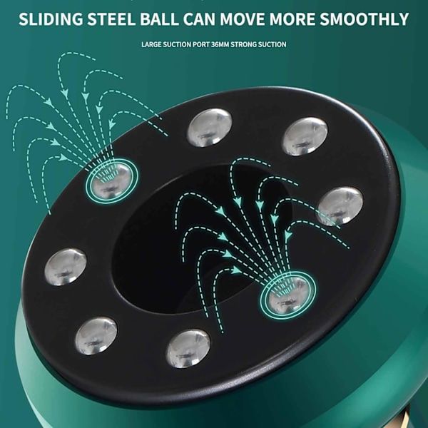 Anti Cellulite Massage Cupping Massager 12 Levels for Belly and Thighs Gray