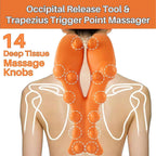 Trapezius Trigger Point Massager for Neck Shoulder and Muscle Pain Relief
