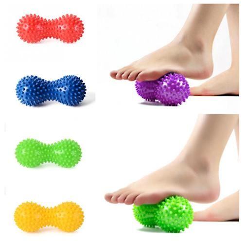 Peanut Muscle Massage Roller Stick for Yoga - Multicolor