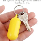 Floating Keychain I ABS I Bumper I Key Driver I Floating I Oval I White