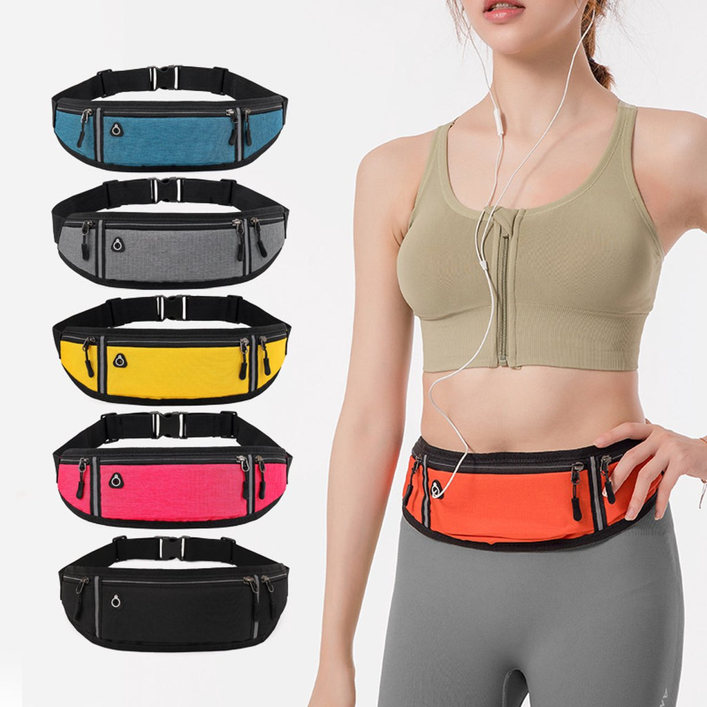 Waist Bag | Running Belt | With Phone Holder | With Smartphone Holder | Reflective | Running Bag | Blue