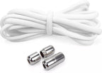 Round Laces - 105 cm - no tie - elastic laces - no tie - shoelaces - sports laces - round - shoelaces - children's laces - White