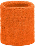 Orange sweatband for wrist