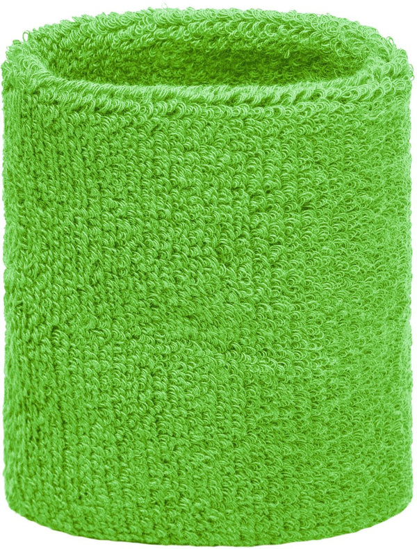 Lime green wrist sweatband