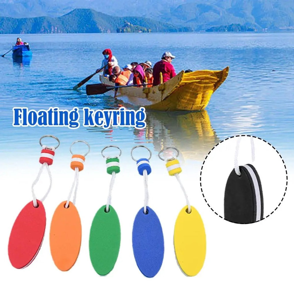 Floating Keychain | EVA Foam | For Large Keyring | Foam | Bumper | Key Float | Oval | Orange