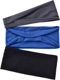Headband Set - 3 Pieces - Sports Headband Unisex - Elastic Non-Slip