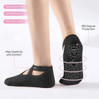 Closed Toe Yoga Socks | With Anti-Slip Bottom | Anti-Slip Socks | Pilates Socks | Size 36-40 | Grey