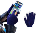 Touchscreen Gloves | Mittens | Touch Tip Gloves | Scandinavian Pattern | Unisex | For Adults | One Size | Blue