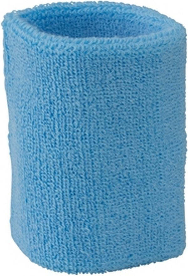 Light blue sweatband for the wrist