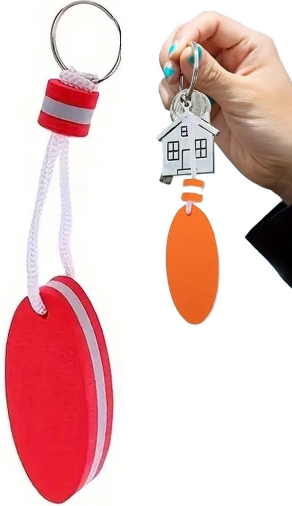 Red Floating EVA Foam Keychain for Large Keyrings