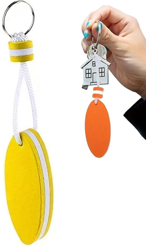Yellow Floating EVA Foam Keychain for Large Keyrings