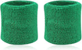 Wristband Set | Sweatband | Sweatbands | Wrist | Sports Bands | 2 Piece | Green